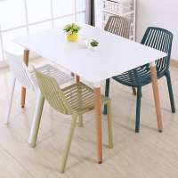 Wholesale modern design juego de comedor plastic dining furniture sets