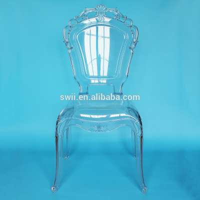 Wholesale Crystal Clear Resin Princess Chair For Wedding Party