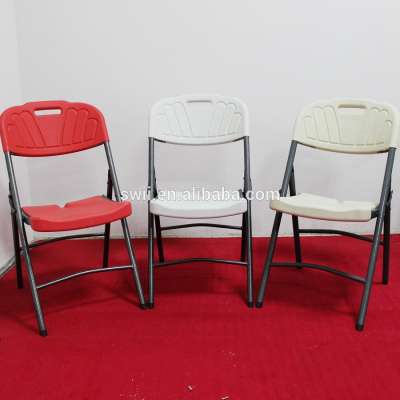 Luxury comfortable upholstery hdpe folding american party chair