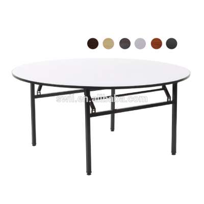 Best selling Folding Wooden Round Used Banquet Tables For Sale