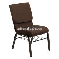 Foshan manufacturer Wholesale Brown Church Chair