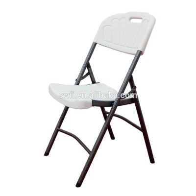 HDPE white plastic wedding folding chairs for outdoor garden