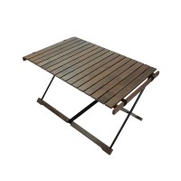 Tianye dark wooden outdoor picnic table folding camping table  japan